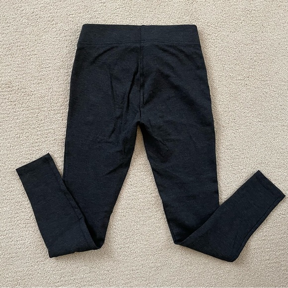 LOFT Seamed Ponte Leggings in charcoal grey, size XS - Picture 2 of 4